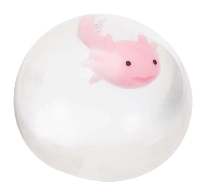 Axolotl Squeezy Ball Pop's Culture Shoppe