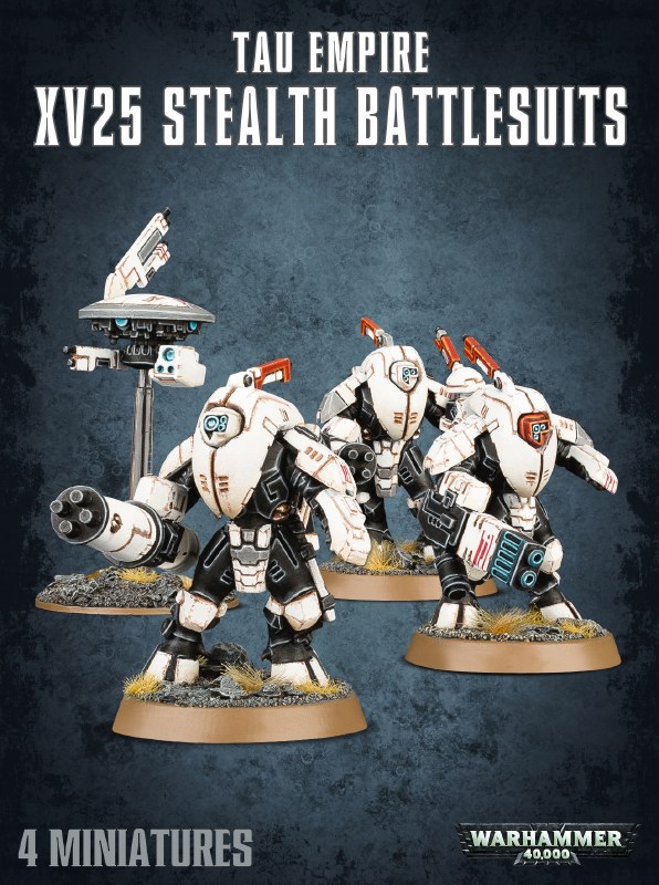 Warhammer 40 000 Tau Empire Xv25 Stealth Battlesuits Pop S Culture Shoppe