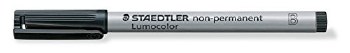 Staedtler Lumocolor Black Marker Bold