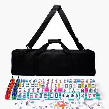 Mah Jongg in Canvas Bag - Pink