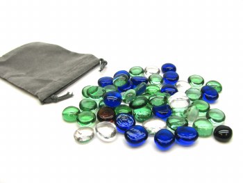 Stones - Mana (Blue, Green, and Clear Glass)