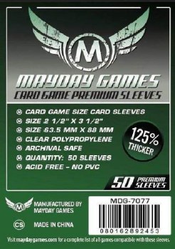 Mayday Card Sleeves: 50 Premium 63.5x88mm