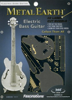 Metal Earth Electric Bass Guitar
