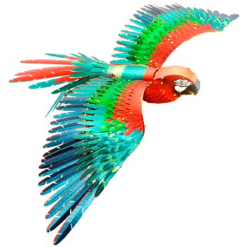 Metal Earth ICONX Parrot - Jubilee Macaw
