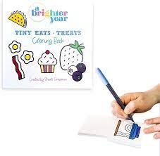 A Brighter Year - Mini Colring Book: Tiny Eats &amp; Treats