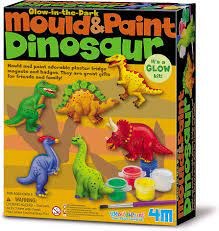 Mould &amp; Paint Crafts: Glow in the Dark Dinosaurs