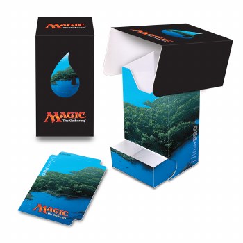 Magic the Gathering Mana Deck Box with Dice Tray Blue