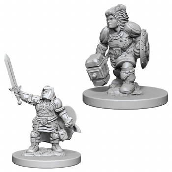 Dungeons &amp; Dragons Nolzur's Marvelous Miniatures: Dwarf Female Paladin