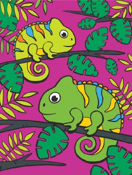 My First Paint By Number: Chameleons