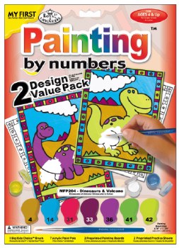 My First Paint By Number: Dinosaurs 2-pack