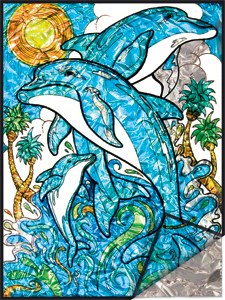 Paint by Number - Foil: Dolphins