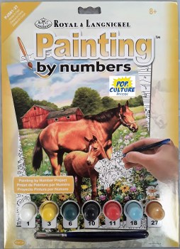 Paint By Number Junior: Horses in Field