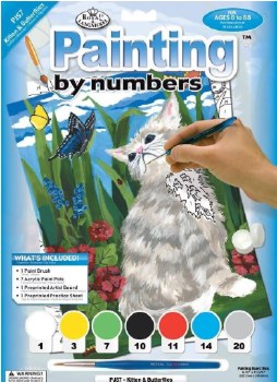 Paint By Number Junior: Kitten &amp; Butterflies