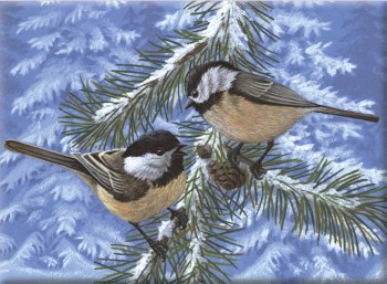 Paint by Number: Pine Birds