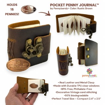 Pennybandz Pocket Penny Journal: Brown