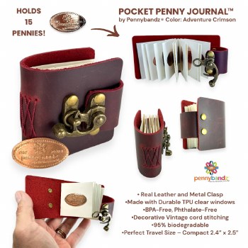 Pennybandz Pocket Penny Journal: Crimson