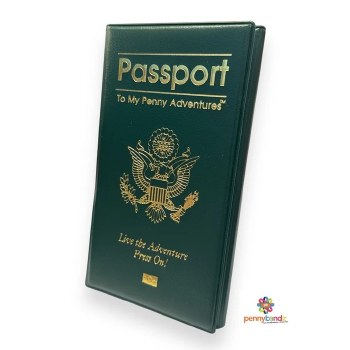 PennyBookz Passport: forest Green