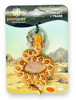 PennyPalz Keychain: Rattlesnake