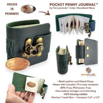 Pennybandz Pocket Penny Journal: Woodland Moss