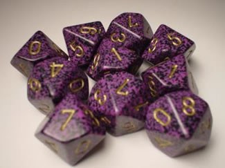 Polyhedral 10d10 set: Speckled Hurricane
