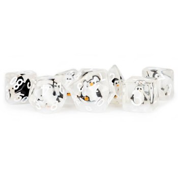 Poly Dice 7-Set: 16mm Penguin