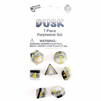 Polyhedral 7-Die Set: Dusk
