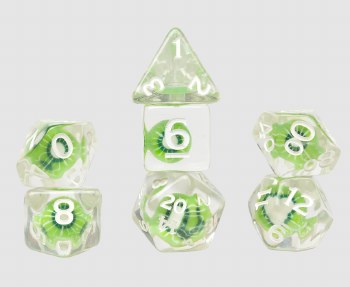 Poly Dice 7-Set: Fruit Slice- Kiwi