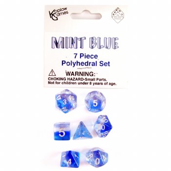 Polyhedral 7-Die Set: Mint Blue