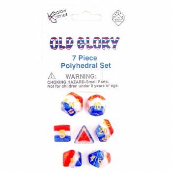 Polyhedral 7-Die Set: Old Glory