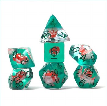 Polyhedral 7 -Dice Set: Power Mushroom