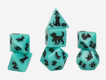 Poly Dice 7-Set: Seafoam Shepherd