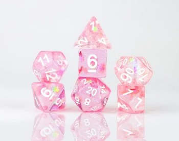 Polyhedral 7 -die set: 16mm Autumn Dawn