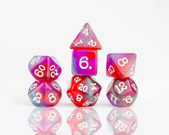 Polyhedral 8-die Set: Dragonfruit