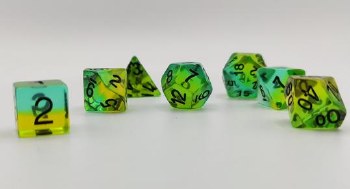 Polyhedral 8-die set: Mojito