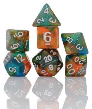Polyhedral 8-die Set: Persimmon Punch