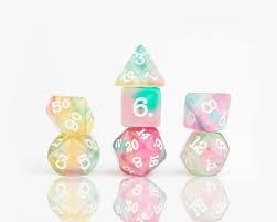 Polyhedral 8-die Set: Sherbet