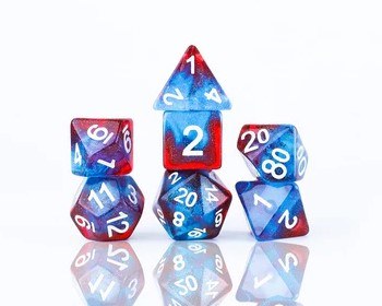 Polyhedral 7 -die set: 16mm Starry Skies