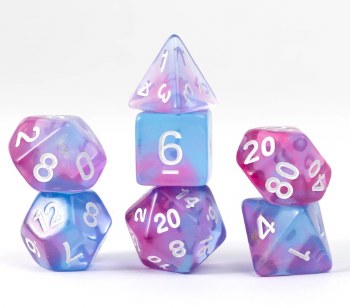 Polyhedral 7-die set: Treasure: Opal