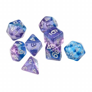 Polyhedral 8-die set: Violet Betta