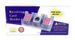 9-Deck Revolving Card Holder