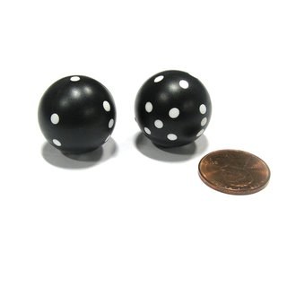 D6 2-Die Set: 22mm Round Black
