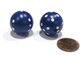 D6 2-Die Set: 22mm Round Navy
