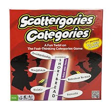 Scattergories Categories