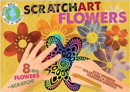 Scratch Art Flowers