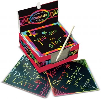 Mini Scratch Art Notes - 125 Rainbow