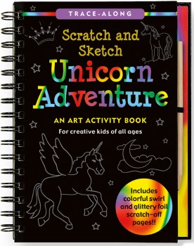 Scratch and Sketch Unicorn Adventures Trace-Along