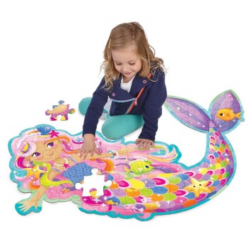 Shimmery Magical Mermaid Floor Puzzle