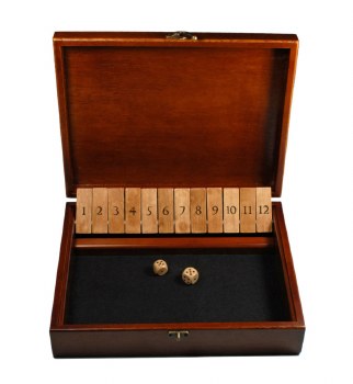 Shut the Box: 1-12 Deluxe Box with Lid
