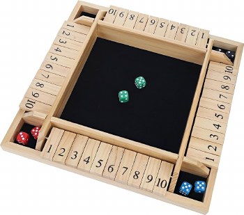 Shut the Box: Mini 4 Player - Natural