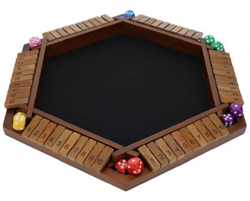 Shut The Box: 6-Player - Walnut